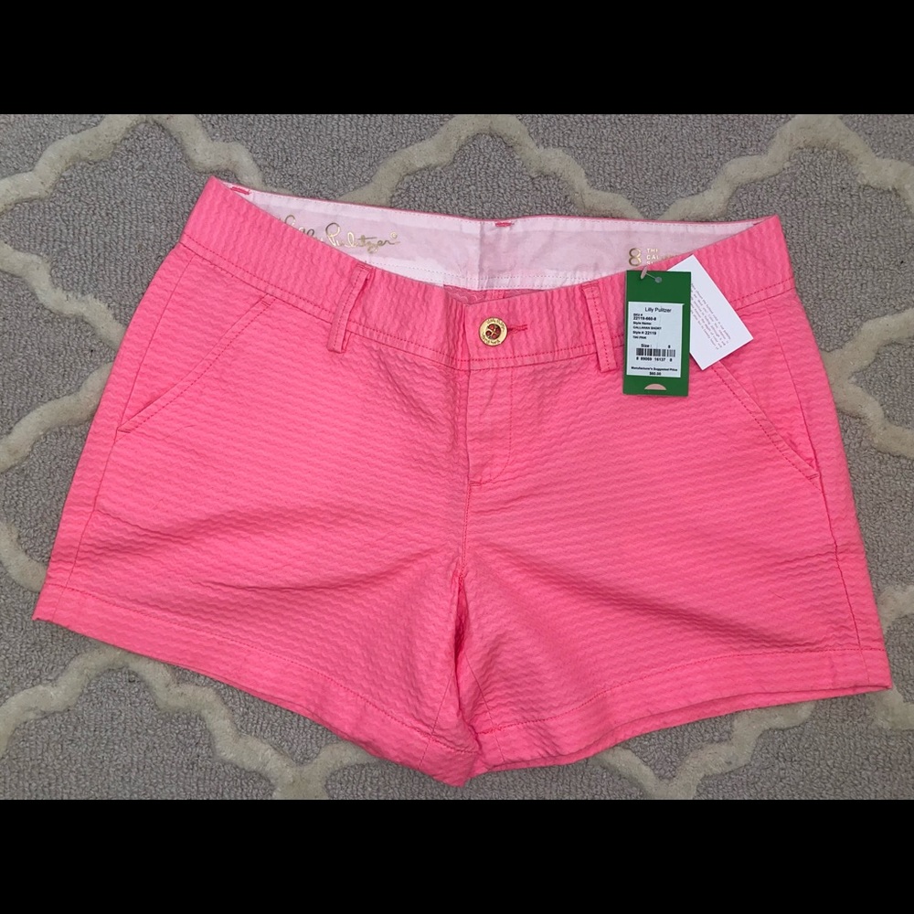 Lilly Pulitzer NWT Callahan Shorts Tiki Pink.